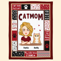 Cat Mom/ Cat Dad - Personalized Blanket
