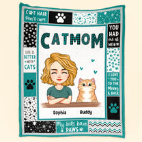 Cat Mom/ Cat Dad - Personalized Blanket