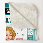 Cat Mom/ Cat Dad - Personalized Blanket