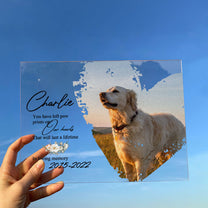 You Have Left Paw Prints On Our Hearts - Personalized Acrylic Photo Plaque
