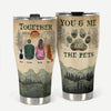 You Me And The Dogs - Personalized 30oz Curved Tumbler