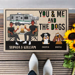 You Me And The Dogs - Personalized Doormat