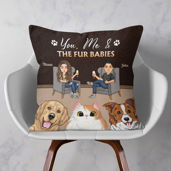You Me Our Fur Babies - Personalized Pillow - Home Decor Anniversary G ...