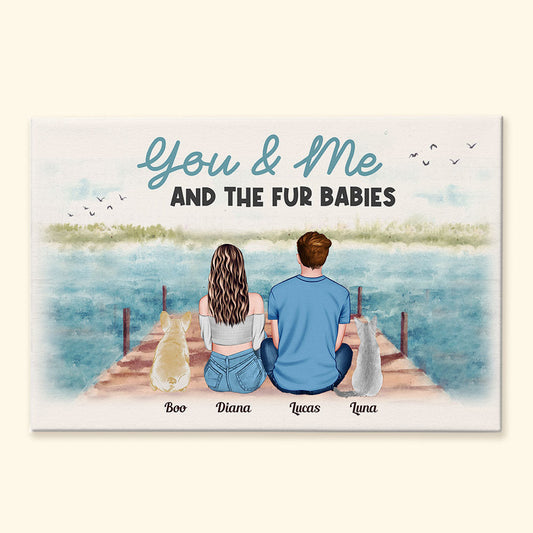 You Me & The Fur Babies - Personalized Wrapped Canvas