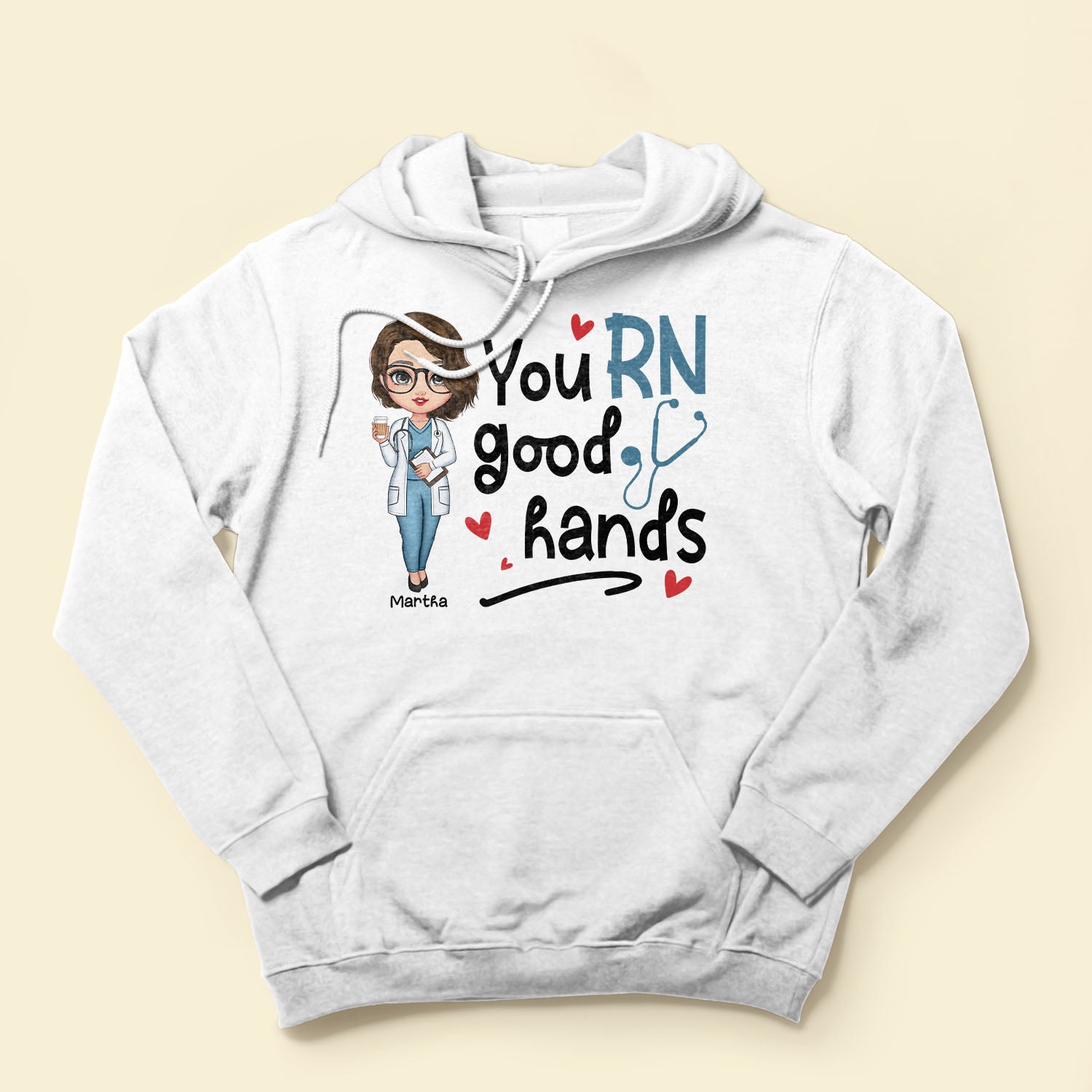 You Rn Good Hands - Personalized Shirt - Birthday, Loving, Nurse Week Gift For Nurse, Rn