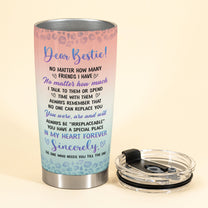 You Were, Are And Will Always Be Irreplaceable - Personalized Tumbler Cup - Birthday, Loving Gift For Friend, Bestie, BFF