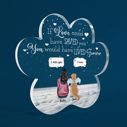 You Were My Favorite Hello And Hardest Goodbye - Personalized Custom Shaped Acrylic Plaque