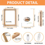 You Were My Favorite Hello And My Hardest Goodbye - Personalized Photo Frame Lamp