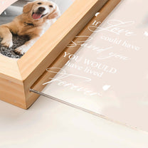 You Were My Favorite Hello And My Hardest Goodbye - Personalized Photo Frame Lamp