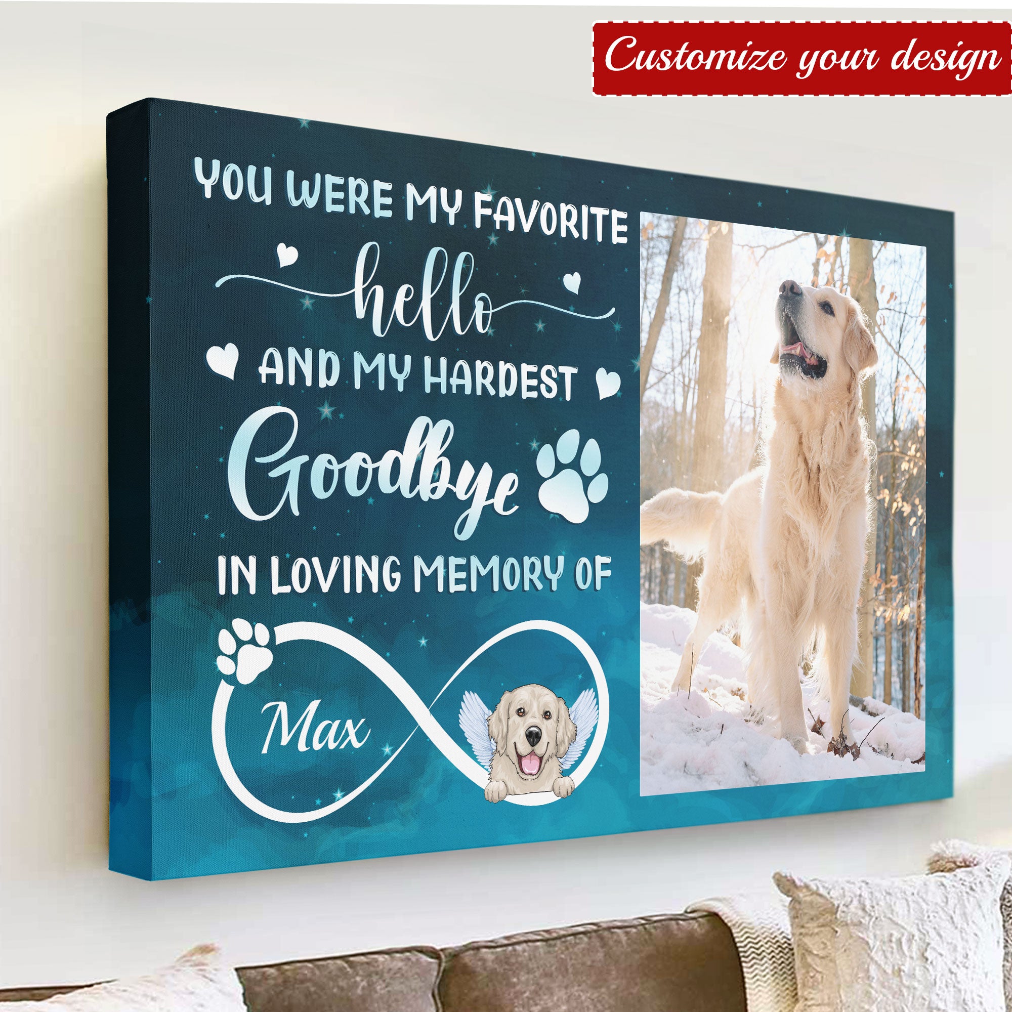 You Were My Favorite Hello And Hardest Goodbye - Personalized Poster/W ...