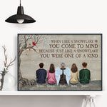 You Were One Of A Kind - Personalized Poster - Christmas Gift Memorial Poster For Family, Rememberance - Family Sitting