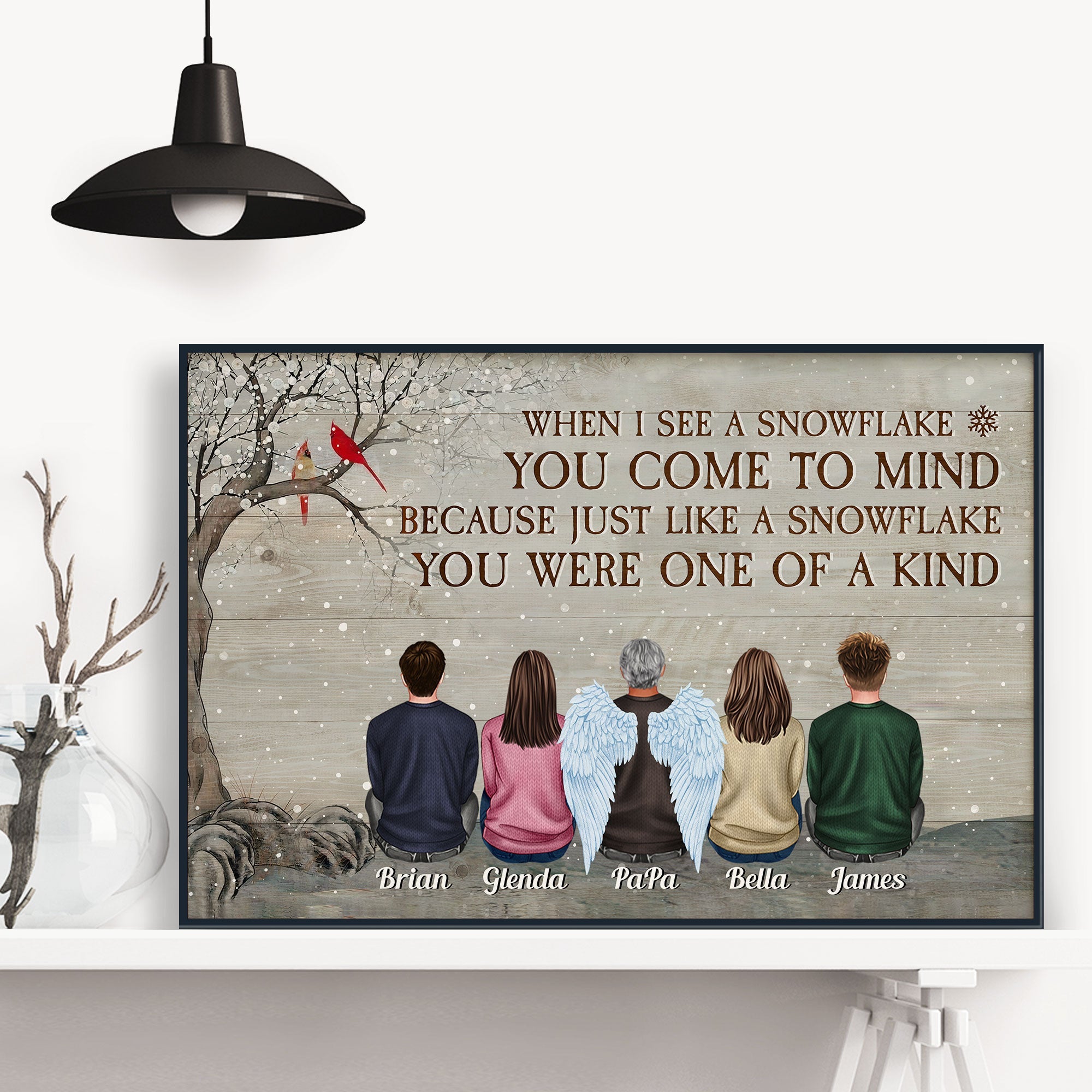You Were One Of A Kind - Personalized Poster - Christmas Gift Memorial Poster For Family, Rememberance - Family Sitting