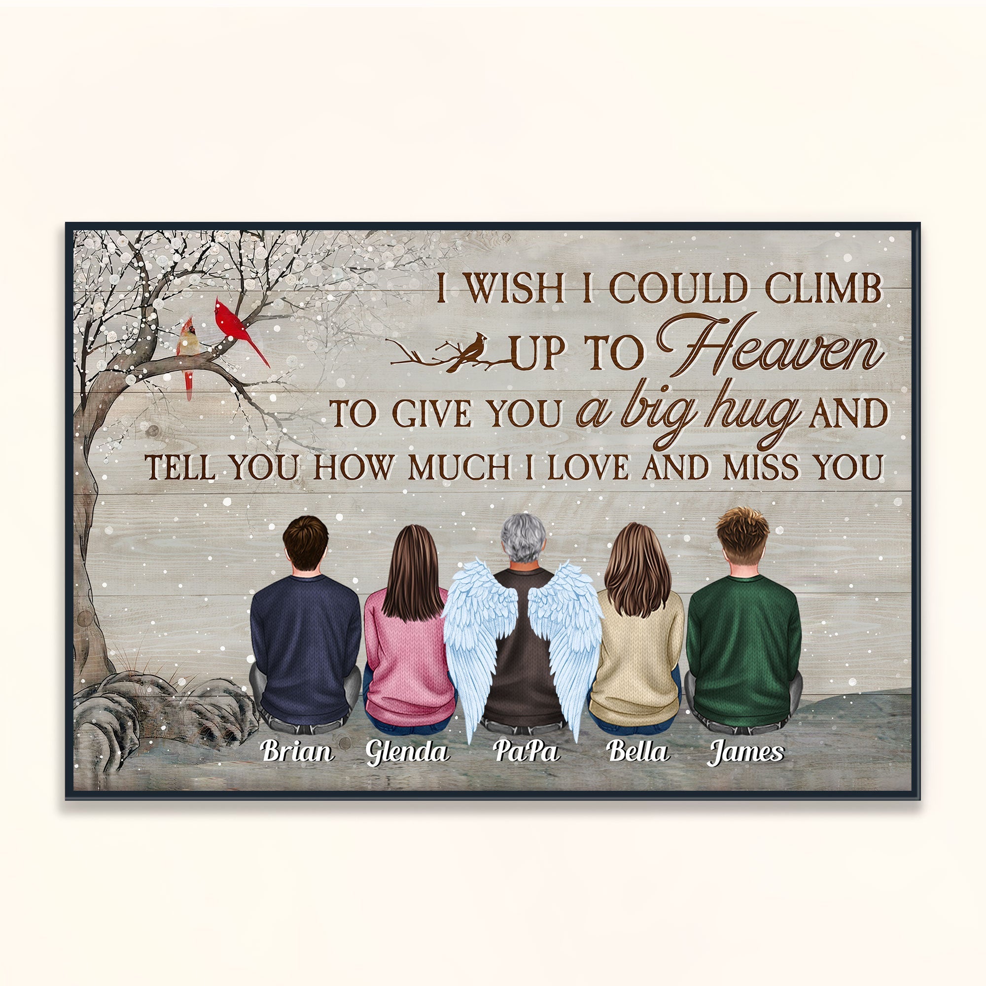 You Were One Of A Kind - Personalized Poster - Christmas Gift Memorial Poster For Family, Remembrance - Family Sitting