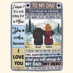 You Will Always Be My Hero - Personalized Blanket - Birthday, Loving Gift For Single Parent, Dad, Father