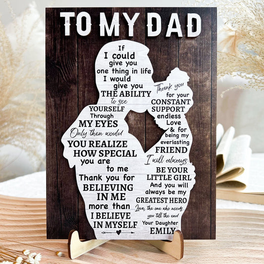 You Will Always Be My Hero - Personalized Wooden Plaque