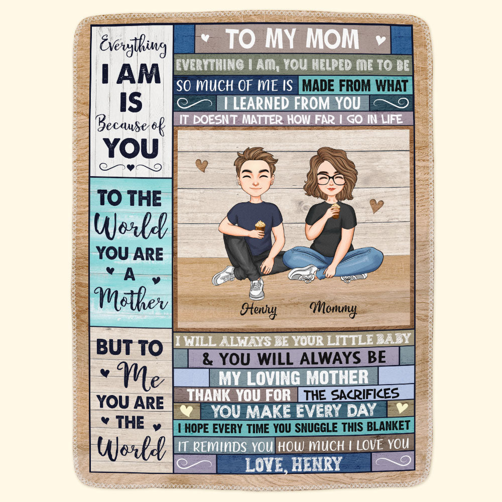 You Will Always Be My Loving Mother - Personalized Blanket