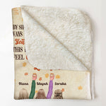 You Will Feel Our Love Within This Blanket - Personalized Blanket - Birthday Gift For Sisters, Besties, Heartwarming Gift, Fall Vibes