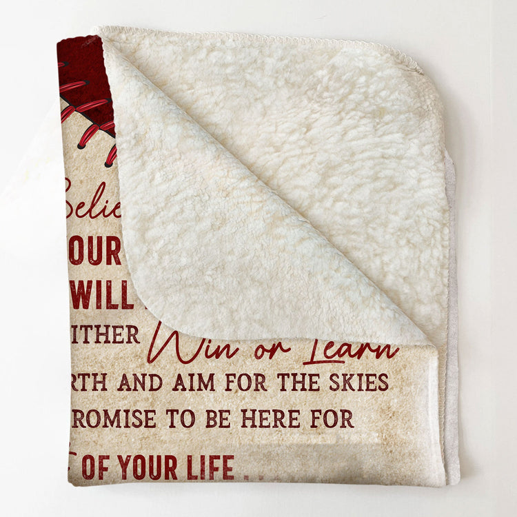 You Will Never Lose - Personalized Blanket - Birthday, Loving Gift For Baseball Players, Sons, Grandsons, Nephew, Boyfriends