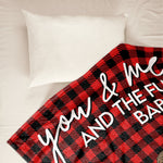 You & Me And Our Fur Babies - Personalized Blanket - Birthday, Anniversary, Loving Gift For Husband, Wife, Couples, Dog & Cat Lovers