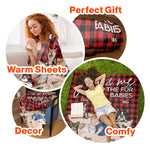 You & Me And Our Fur Babies - Personalized Blanket - Birthday, Anniversary, Loving Gift For Husband, Wife, Couples, Dog & Cat Lovers