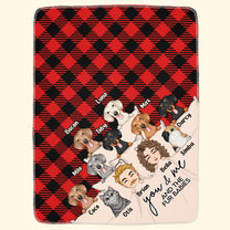 You & Me And The Dogs The Cats V2 - Personalized Blanket