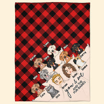 You & Me And The Dogs The Cats V2 - Personalized Blanket
