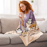 You & Me And The Dogs + The Cats - Personalized Blanket