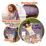 You & Me And The Dogs + The Cats - Personalized Blanket