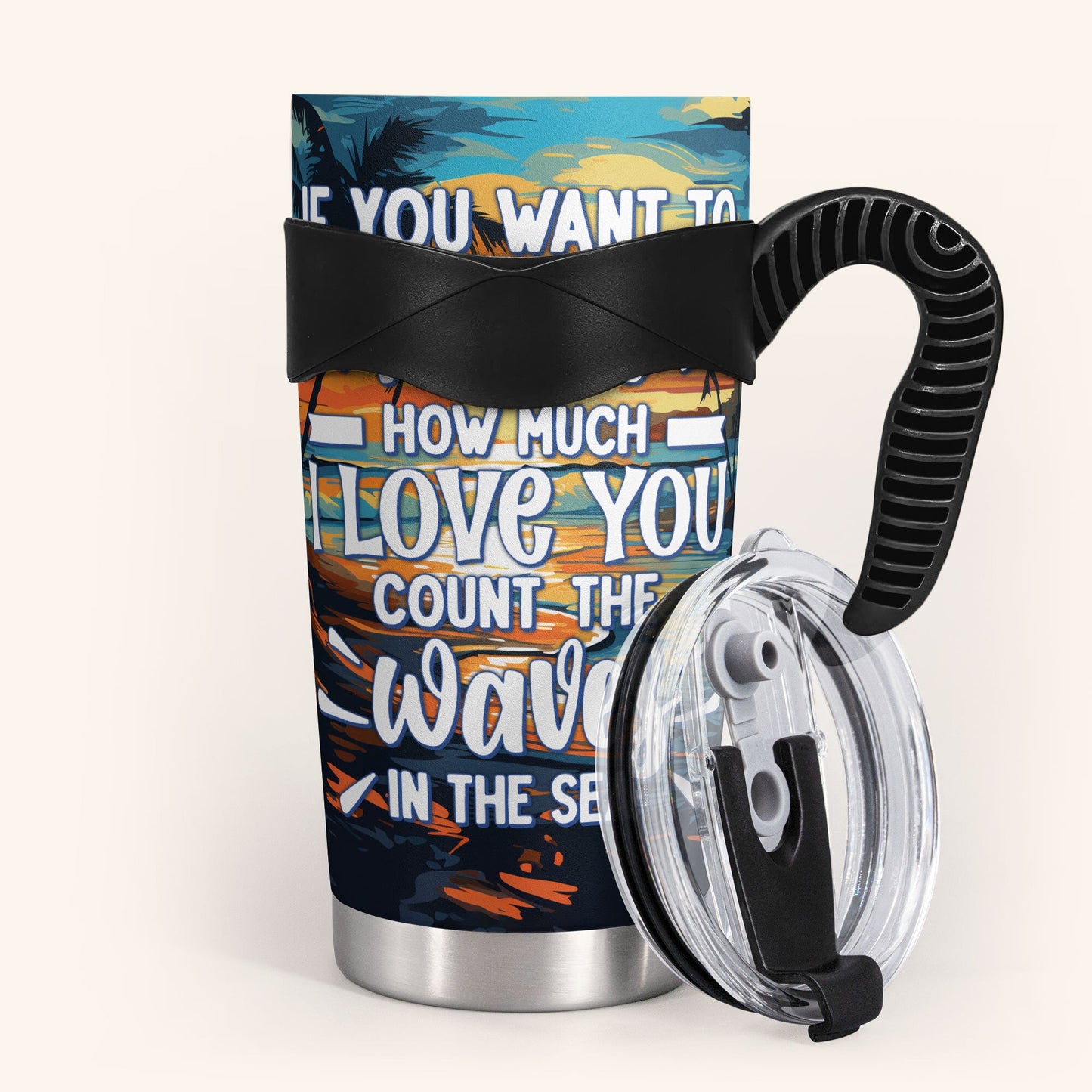 You & Me And The Sea - Personalized Tumbler Cup