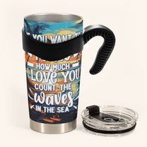 You & Me And The Sea - Personalized Tumbler Cup