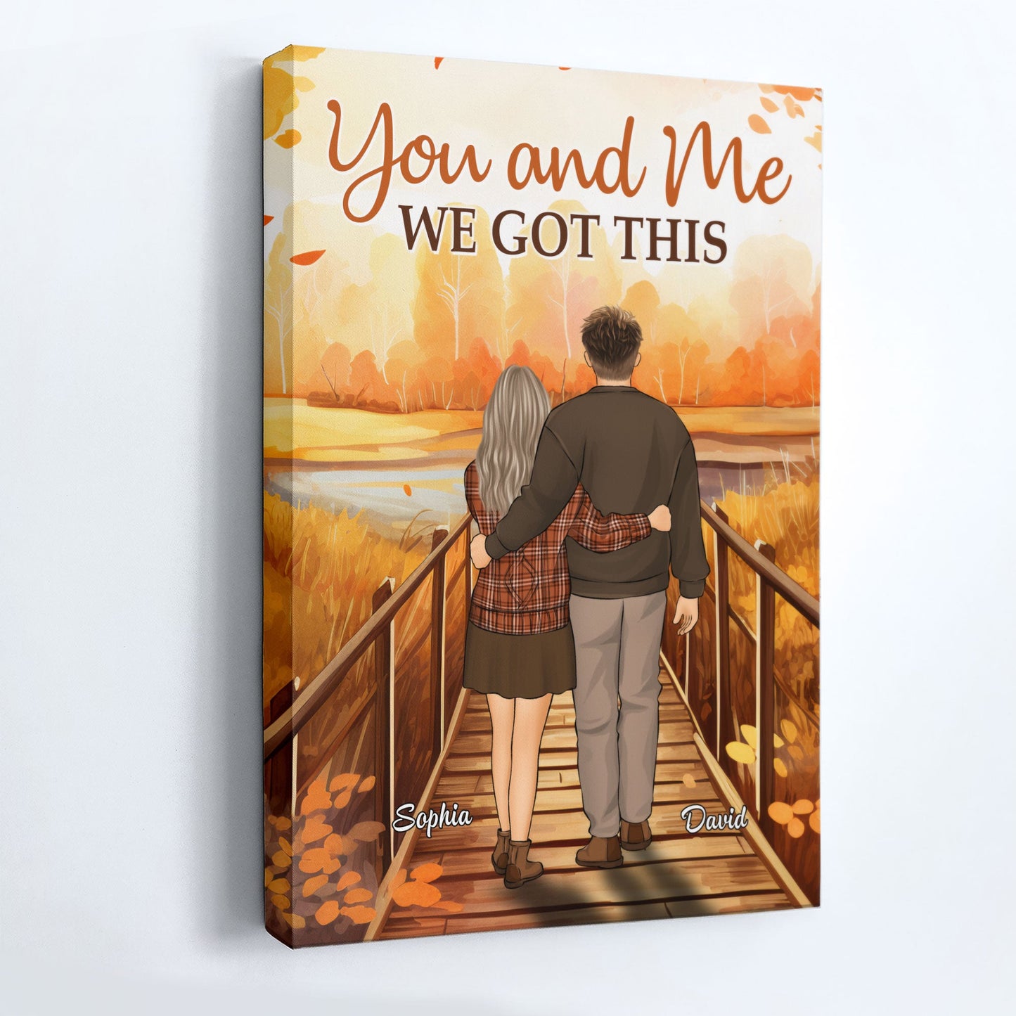 You & Me - Personalized Wrapped Canvas