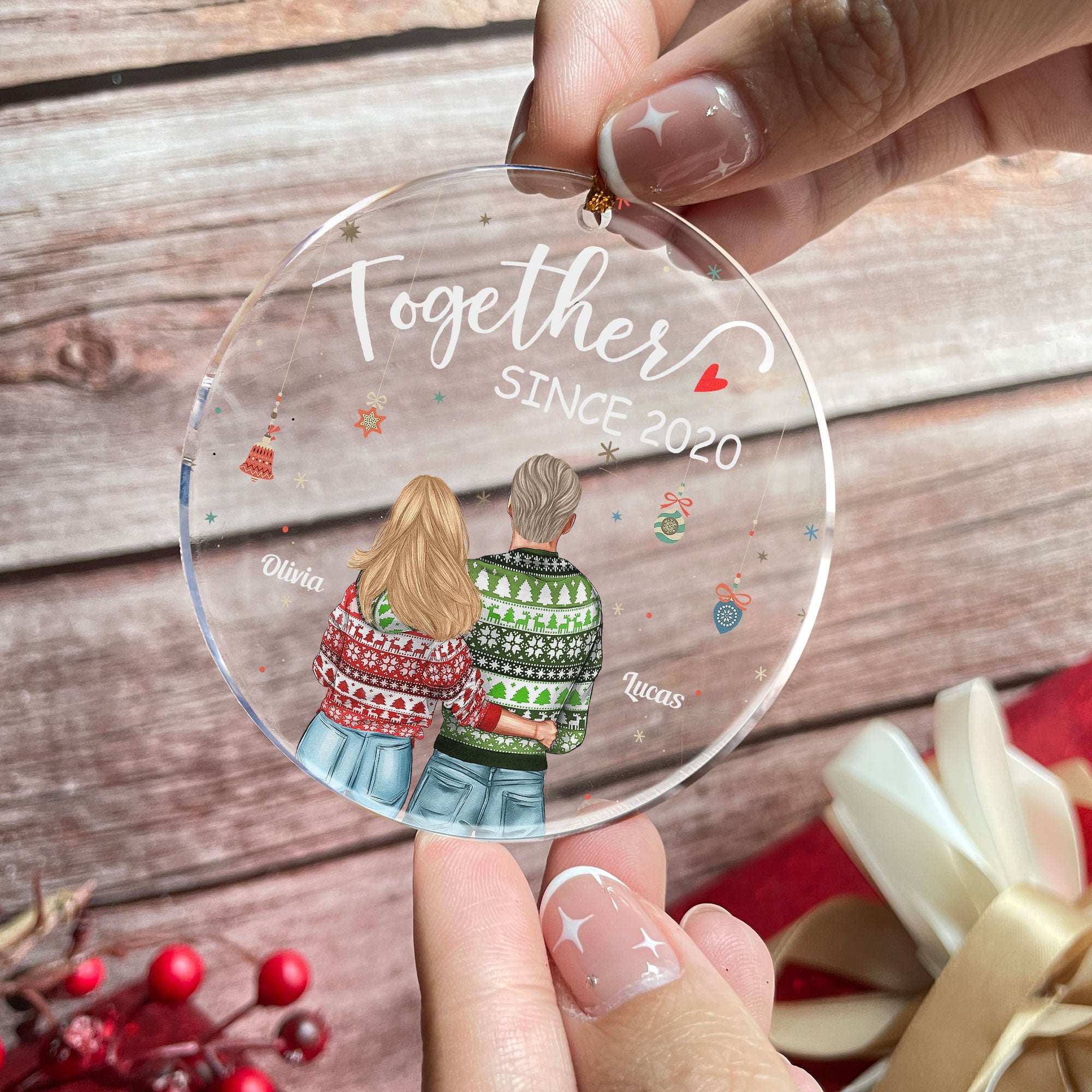 You & Me We Got This - Personalized Circle Acrylic Ornament