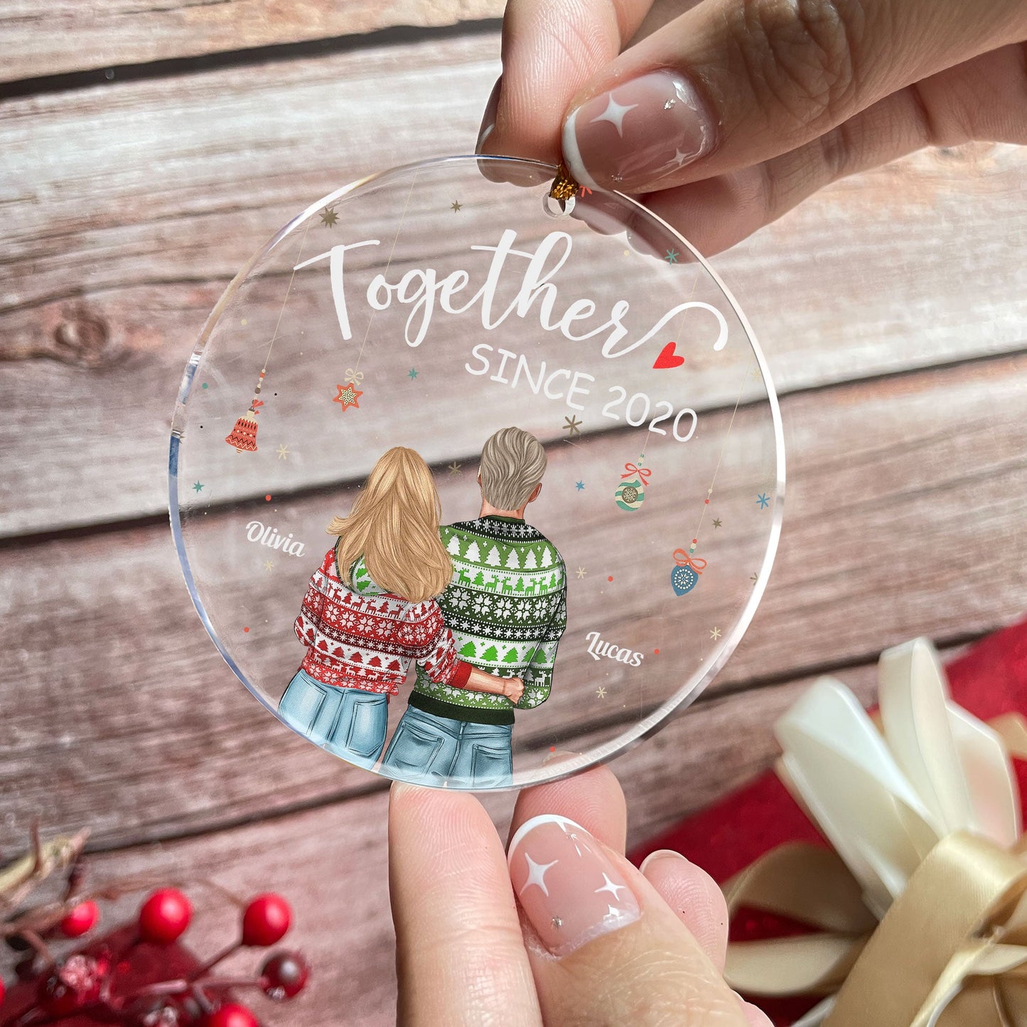 You & Me We Got This - Personalized Circle Acrylic Ornament