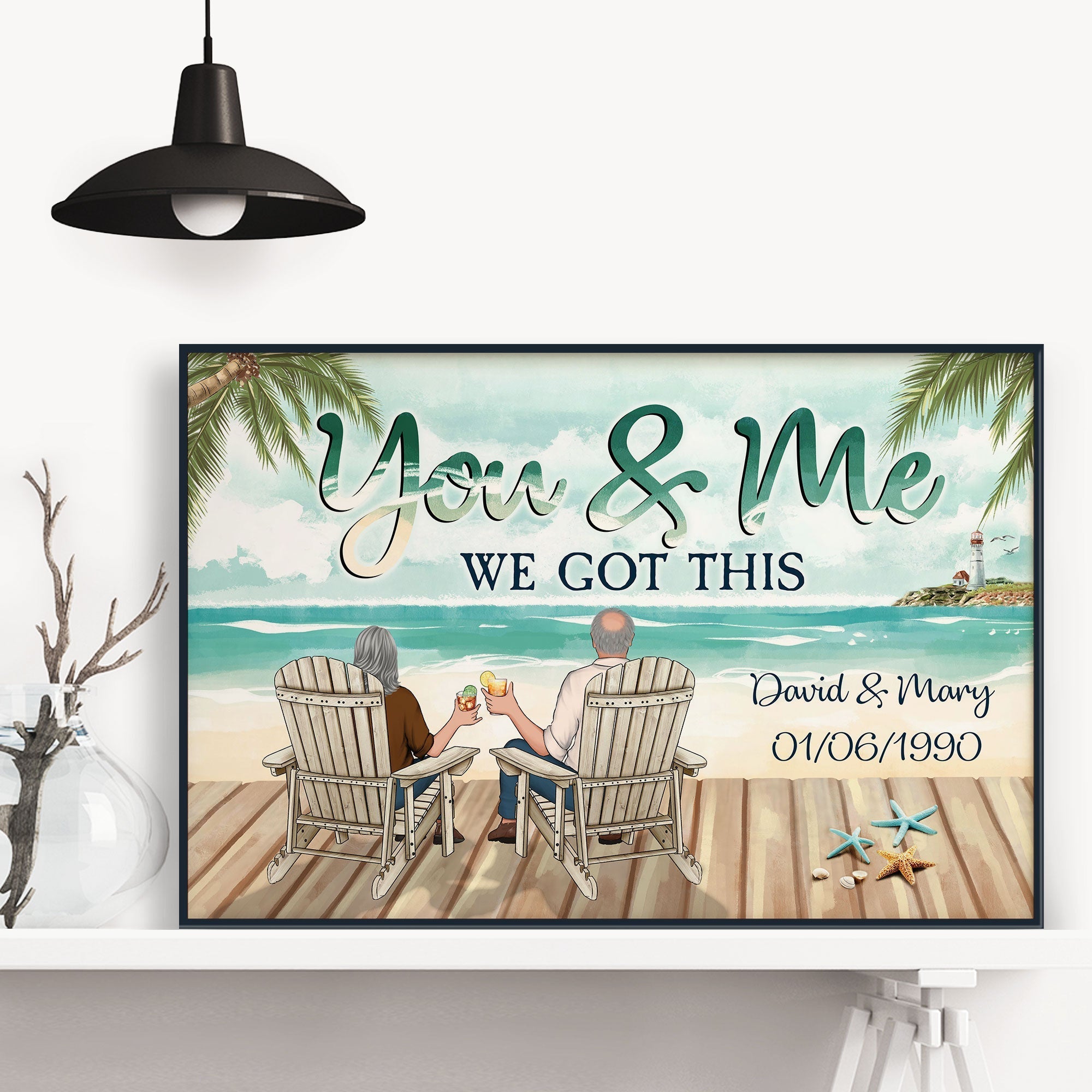 You & Me We Got This - Personalized Poster - Birthday Gifts For Wife, Husband