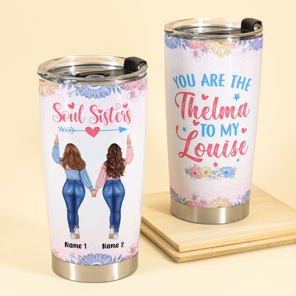 Laser Engraved Authentic YETI Rambler Set of 2 - THELMA & LOUISE