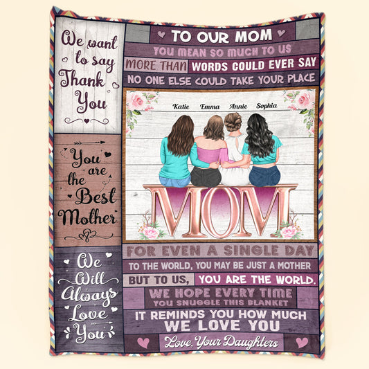 You Are The Best Mother - Personalized Blanket