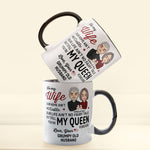 You're My Queen Forever - Personalized Accent Mug