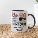 You're My Queen Forever - Personalized Accent Mug