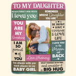 You'll Always Be My Baby Girl - Personalized Photo Blanket
