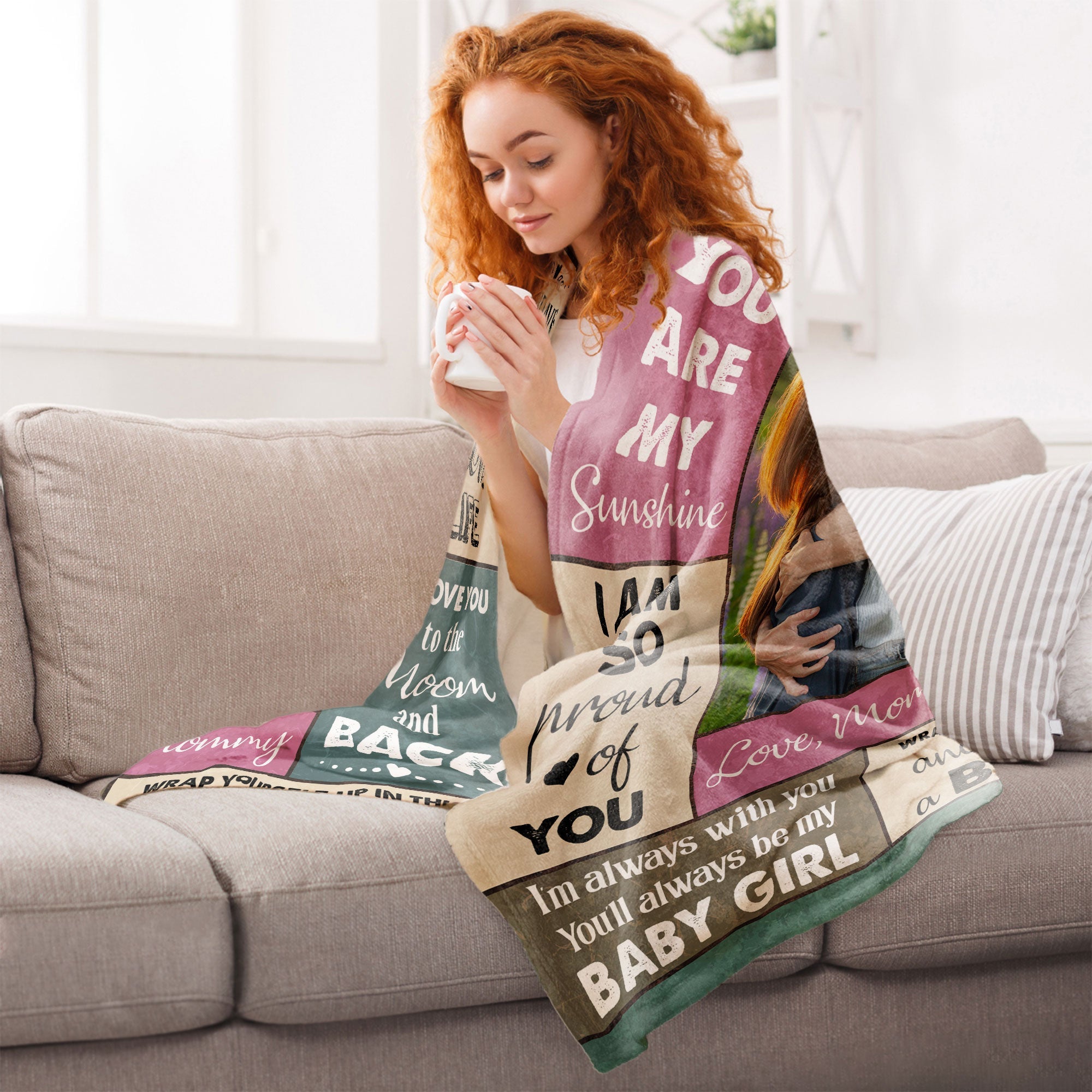 You'll Always Be My Baby Girl - Personalized Photo Blanket