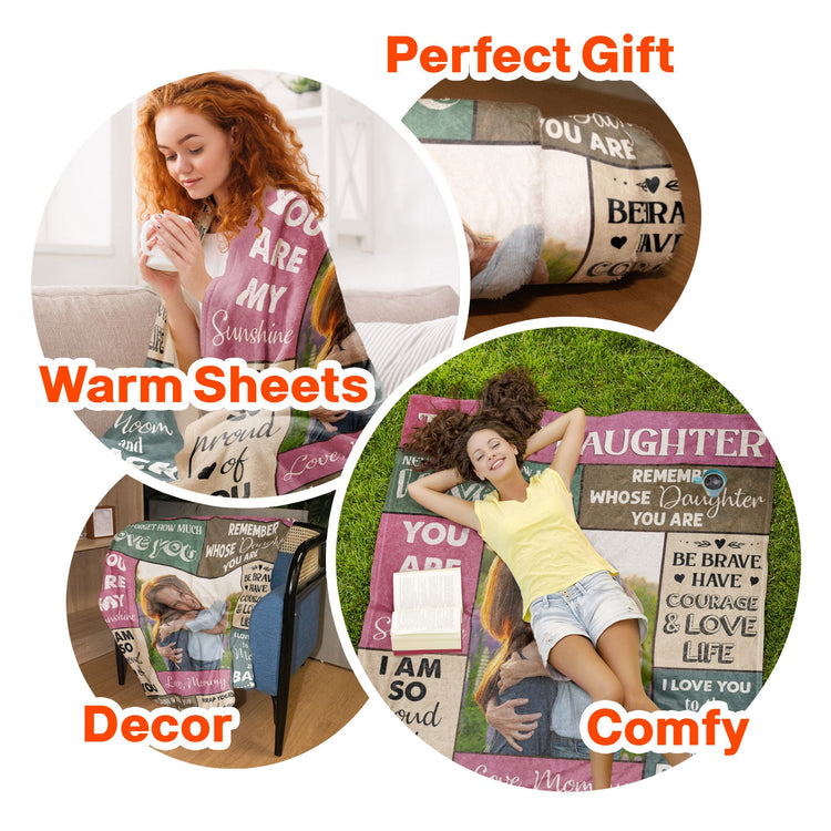 You'll Always Be My Baby Girl - Personalized Photo Blanket
