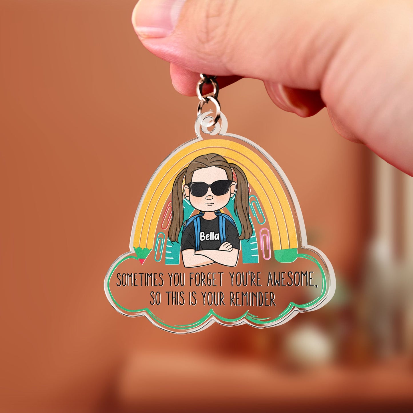 You're Awesome - Personalized Acrylic Keychain