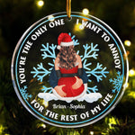 You're The Only One - Personalized Circle Acrylic Ornament