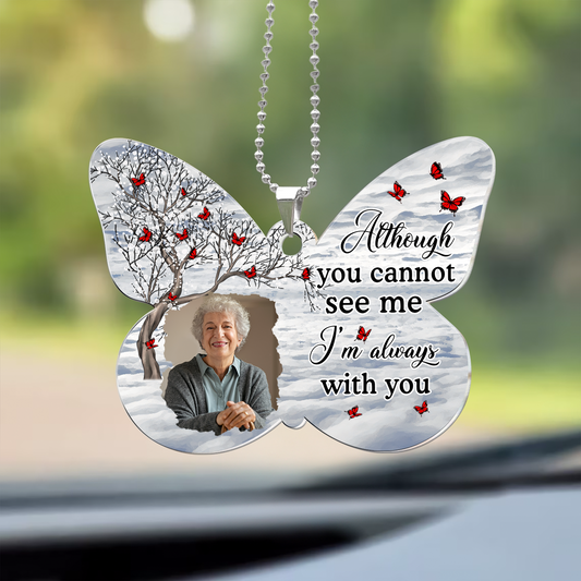 Your Wings Were Ready But My Heart Was Not - Personalized Car Photo Ornament