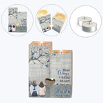 Your Wings Were Ready But My Heart Was Not - Personalized Wood Candle Holder