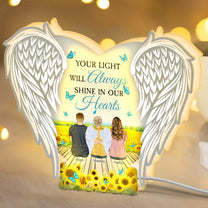 Your Wings Were Ready But Our Hearts Were Not - Personalized Light Box