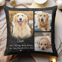 Your Wings Were Ready But Our Hearts Were Not - Personalized Photo Pillow (Insert Included)