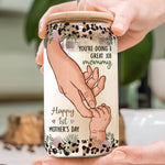 You're Doing A Great Job First Mother's Day - Personalized Clear Glass Cup