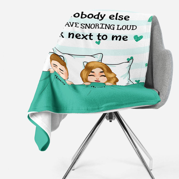 You're Snoring Loud As F%#k - Personalized Blanket - Anniversary, Valentine's Day Gift For Husband, Wife, Couple