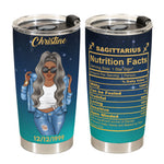 Zodiac Nutrition Facts Ver12 - Personalized Tumbler Cup - Birthday Gift For Astrology Lovers, Gift For Daughter, Sister, Besties